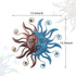MUMTOP 13.26 Inch Metal Sun Moon Wall Decor, Inspiational Wall Sculpture Hanging Decorations Art for Indoor Outdoor Home Living Room Office Yard G...