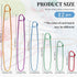 12 PCs Cable Stitch Holder for Knitting 6 Size Colorful Aluminum Yarn Stitches Holder Set Locking Knitting Needle Knitting Stitch Holders 6cm/9cm/...