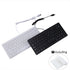 I Focus MCSaite Mini 78 Keys Wired Keyboard - with Keyboard Cover Computer keypad for Laptop MAC Windows 10/8 / 7 / Vista/XP(White+Keyboard Film)...