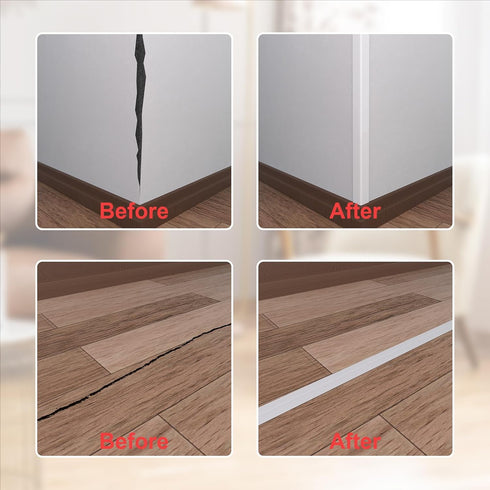 Peel and Stick Wall Molding Trim, Wall Corner Protector, Flexible Molding Trim for Tile and Wall Edges, Furniture Protection and Decoration, 20 Fe...