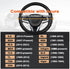 GIANT PANDA Steering Wheel Cover for Acura RDX and MDX, Car Steering Wheel Cover for Acura TLX and TL - Black...