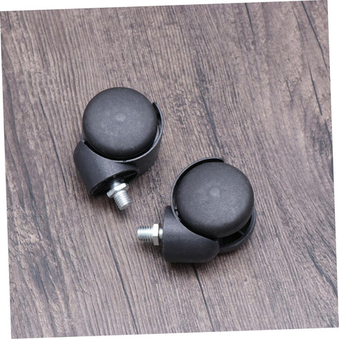 Casters 2 Pcs 2 Wheels for Office Chair Swivel Computer Chair Wheels Wheel with Screw 360 Degree Wheels Replacement Wheelchair Wheels Black PC Whe...