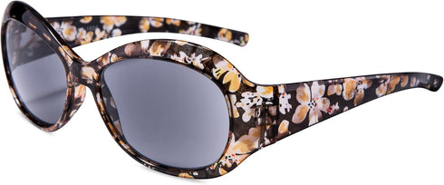 EYEGUARD Outdoor Reading Sunglasses Elegant Womens Reading Glasses with Beautiful Patterns for Ladies Readers...