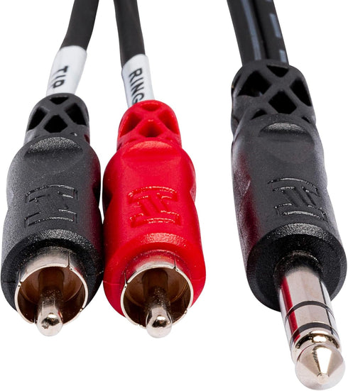 Hosa TRS-203 Insert Cable 1/4 Inches TRS to Dual RCA - 9 Feet...