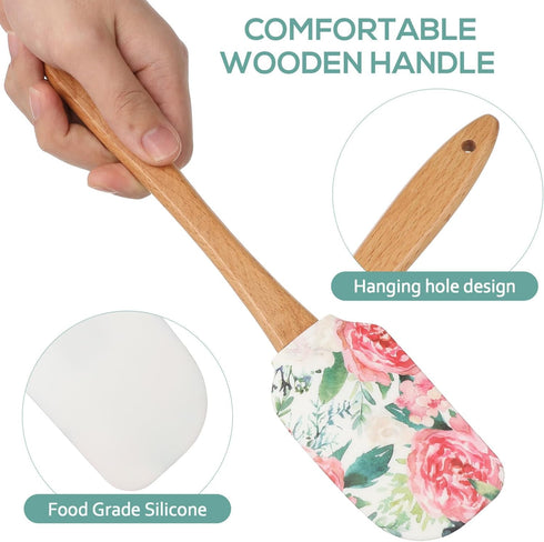 2pcs Cake Cream Spatula Silicone Cake Scrapers Cake Accessories Kitchen Butter Scrapers Baking Spatulas for Kitchen Reusable Butter Scrapers Profe...