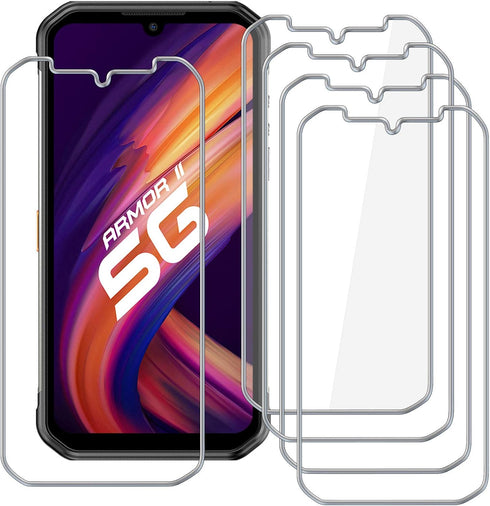 5 Pack Screen Protector for Ulefone Armor 11 5G 6 09inch 6 09inch 9H Hardness Scratch Resistant Protective Film Tempered Glass for Ulefone Armor 1...