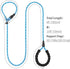TagME Slip Leads for Dogs, 6 FT Heavy Duty Dog Leash with Padded Handle, Strong Rope No Pull Pet Training Leash for Medium Dogs,Blue...