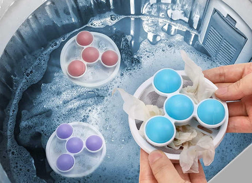 Washing Machine Float Filter Mesh Bag Hair Filter Hair Remover Cleaning and Decontamination Laundry Ball Laundry Care Ball Tray Catcher for Dog Ca...