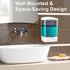 Manual Soap Dispenser Kitchen Bathroom 33.8oz/1000ml Wall Mounted Hand Commercial Soap Dispenser for Liquid Containers Shampoo Gel Chamber Plastic...