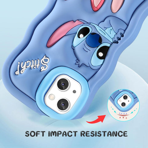 oqpa for iPhone 13 Case Cute Cartoon 3D Character Design Girly Cases for Girls Boys Women Teens Kawaii Unique Fun Cool Funny Silicone Soft Shockpr...