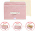 ANMINY Fabric Storage Bin with Lid Rose Print Storage Box Basket with PU Leather Handles Washable PP Plastic Board Decorative Foldable Lidded Shel...