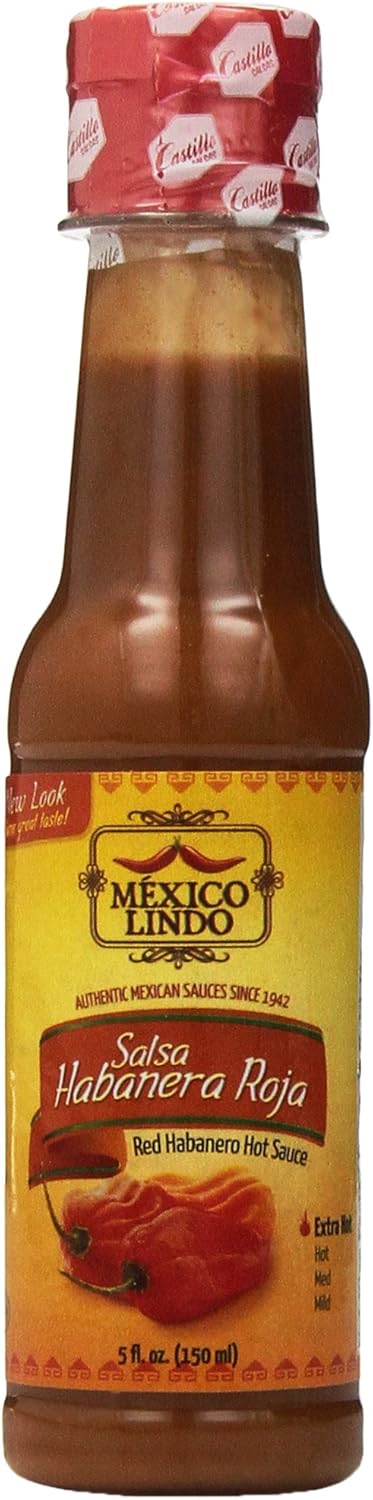 Castillo Habanero Hot Sauce Red, 5 oz...