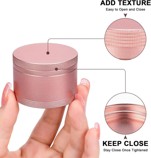Pink Metal Pill Box Daily - Single Waterproof Travel Pill Container for Purse, Portable Pill Case for Vitamins, Fish Oil, Medicine, Cute Pill Hold...