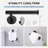 SetSail Bathroom Hardware Set, Matte Black 304 Stainless Steel Bathroom Accessories Set Includes Towel Holder and Toilet Paper Holder, Drill Hole...