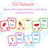 100 Short Vowel Spelling Flashcards, Handwriting Cards Learn to Write CVC Sight Words CVC Words Games for Kindergarten Learning Activities, Montes...