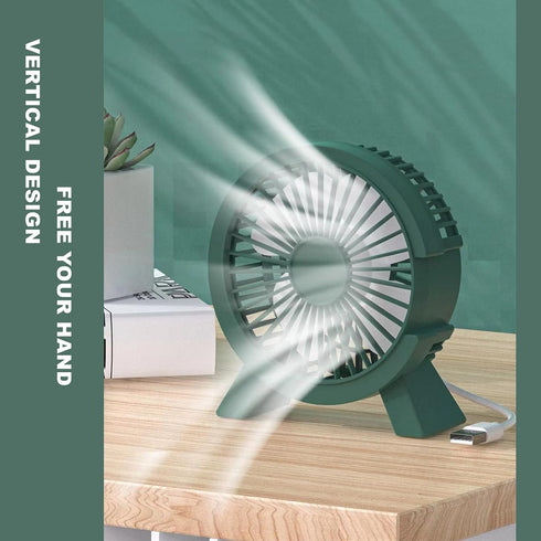 USB Fan 5in Mini USB Desk Table Fan Personal Quiet Fan Portable Desktop Cooling Fan Powered by USB PC Netbook for Camping Home Office Outdoor Trav...