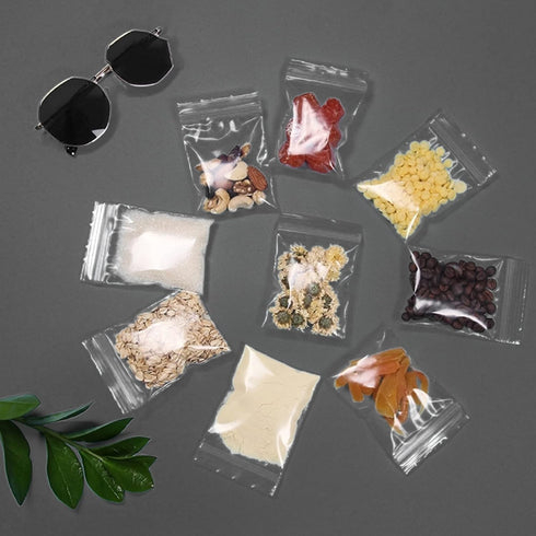 400pcs Plastic Bags, 3 x 4 inch 2 mil Jewelry Bags, Clear Small Zip Bag, Resealable Zip Bag for Small Business, Storage, Candy Bags...