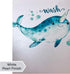 Confetti Fox Kids Bathroom Wall Art Decor - 8x10 Unframed Set of 3 Prints - Sea Animals Dolphin Shark Whale - Wash Brush Flush...