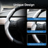 for Tesla Steering Wheel Cover Fluffy Wheel Cover for Model 3/Y Suede Steering Wheel Wrap Protector Comfortable Grip for Tesla White Accessories f...