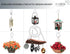 RTZEN Ceiling Hooks for Hanging Plants and Baskets - Wrought Iron Decorative Plant Hanger Indoor Hook Set - Plant Hangers Outdoor Metal Ceiling Ho...