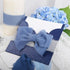 4 Pieces Handmade Fringe Chiffon Silk Ribbon 1.5" x 5.47Yd *4Pcs(Total 21.87Yd) Blue Ribbons Set for Wedding Invitations Bridal Bouquets Gifts Wra...
