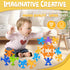 Baby Bath Toys Suction Cup Toys for Kids No Hole Bath Toys for Kids Ages 1-3 Toddler Bath Toys Connect Build Create Travel Toys Suction Toys Batht...