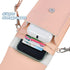 Pink Touchscreen Phone Purse Crossbody for Women,Cellphone Crossbody with Shoulder Strap,Waterproof Crossbody Phone Wallet Case with Transparent W...