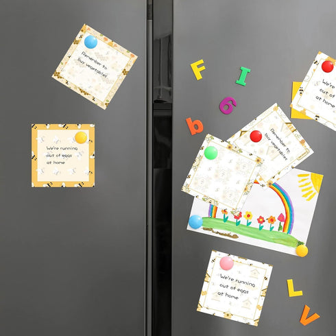 18 Pieces Bee Sticky Notes Adhesive Bee Memo Notes Self-Stick Note Pads for School Office Home Supplies Students Teachers Presents, 9 Styles...