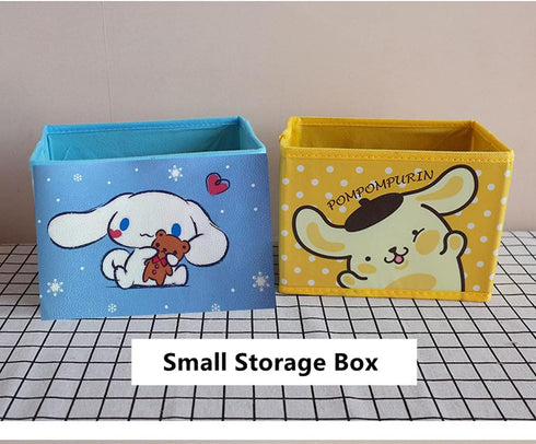 Kerr's Choice Collapsible Storage Bin Kawaii Storage Box Blue Foldable Baskets | Kawaii Office Desk Room Decoration Cute Room Decor...