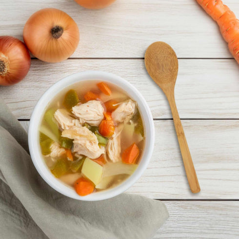 BambooMN 8" Reusable Solid Bamboo Deluxe Dinner Spoon - Dining Flatware - Kitchen Utensils - 10 pcs...