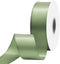 Green Sage Satin Ribbon 1 1/2 Inch x 50 Yards Double Faced Silk Ssatin Ribbon for Gift Wrapping, Flower Bouquet, Wreaths, Cuuting, Wedding, Ceremo...