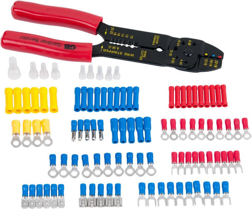 Gardner Bender GK-15N 100 Piece Terminal Kit with Stripper/Crimper, 1/Kit...