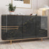 Gold Black Marble Contact Paper 17.71" x 120" Glossy Marble Peel and Stick Wallpaper Self Adhesive Granite Contact Paper for Countertops Waterproo...