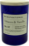 Scentsational Tobacco and Vanilla Natural Soy Candle - Single Lead-Free Wick - Earthy Sweet Smell - Hand Poured in Blue Jar with Wooden Lid - 11 o...