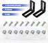 X AUTOHAUX Universal Oil Cooler Mounting Bracket Kit 330mm Aluminum Alloy Engine Oil Cooler Radiator Adapter Kit Oil Cooler Bracket Kit Silver Ton...