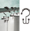 Zenna Home Metal Double Glide Shower Rings, Oil Rubbed Bronze – Set of 12 Heavy Duty, Rust-Resistant Shower Rings with Smooth Glide for Shower Cur...