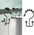Zenna Home Metal Double Glide Shower Rings, Oil Rubbed Bronze – Set of 12 Heavy Duty, Rust-Resistant Shower Rings with Smooth Glide for Shower Cur...
