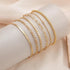 Gold Anklets for Women, 14k Gold Ankle Bracelets for Women Waterproof Cuban Link Anklets Layered Gold Beaded Anklet Bracelets Set Trendy Summer Je...