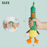 Nocciola 2 in 1 Duck Dog Toy with a Large Rubber Squeaker - Durable Stuffed Squeaky Chew Toys for Aggressive Chewers...
