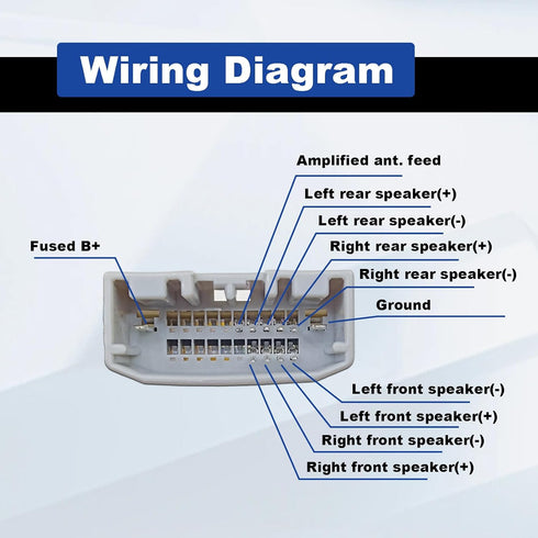 Radio Wiring Harness Antenna Adapter Connector Compatible with 2006-2016 Dodge, 2008-2016 Jeep, 2004-2016 Chrysler Modles Car Stereo CD Player Wir...