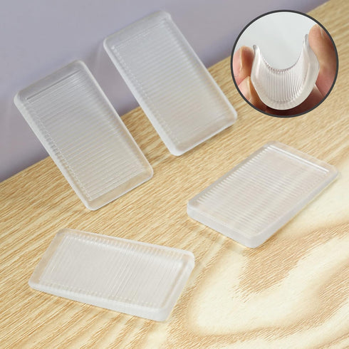 8 Pcs Clear Furniture Leveling Shims, Clear Table Shims,Square Plastic Shims, Toilet Shims for Home Improvement (Transparent-Thin)...