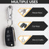 Key Ring Keychain Keyrings Key Chain Holder Clip Key Organizer Key Chain Ring for Men and Women, 3 Pack, Silver...