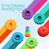 Spinning Stacking Toys - Rainbow Tower, Kids Stackable Spinning Toy, Educational Toy for Toddlers 1-3, Strong ABS Plastic, Color & Shape Recogniti...
