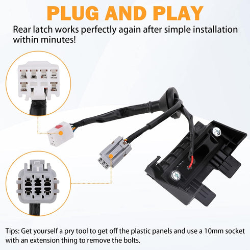Veloster Trunk Button for 2012-2017 Hyundai Veloster Rear Hatch Lock Release Switch Trunk Latch Button Replace # 81260-2V010, 812602V010...
