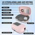 UV Toothbrush Covers Case and Holder with Light,Toothbrush Covers with Holder, Rechargeable Portable Toothbrush Cleaner Case, Toothbrush Box Fan w...