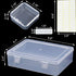 Bead Organizer Box, 30Pcs Small Clear Plastic Bead Storage Containers, 1 Craft Storage Box with Hinged Lid, 42 Labels, Mini Box for Jewelry Making...