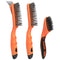 Wire Brush Cleaning Set 3Pc,Detail Brush 10-1/2" and 8",for Cleaning Welding Slag,Rust and Dust.Stainless Steel Brushes with Strong Handle & Metal...