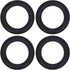 Fielect 6 Inch Speaker Foam Edge Surround Rings Replacement Parts for Speaker Repair or DIY 4pcs...