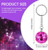 Disco Ball Keychain, 12 Pieces Disco Ball Party Favors Keychains 70s Disco Keychain Silver Mirror Ball Keychain Ball Party Supplies Party Favors S...
