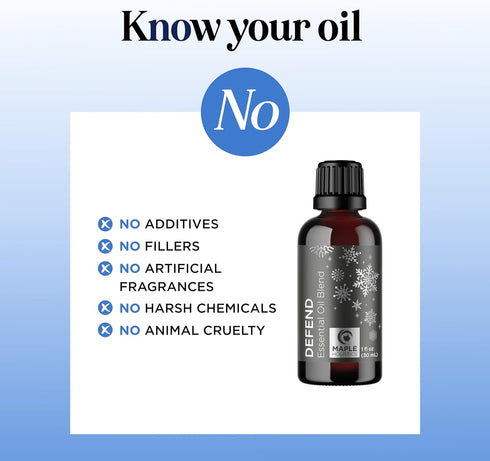 Defend Cleaning Essential Oil Blend - Pure Undiluted Natural Purification Essential Oils for Diffusers for Home Cleansing - Aromatherapy Essential...